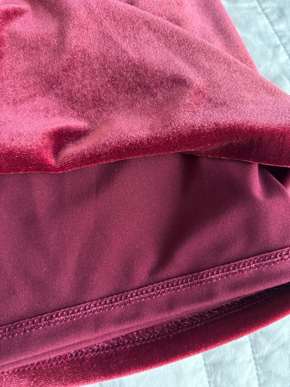 NWT WHBM Red Velvet Sheath Dress, Size 6 - Picture 7 of 8